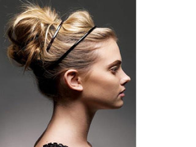 Messy Bun Hairstyle For Prom. dresses low un hairstyles for